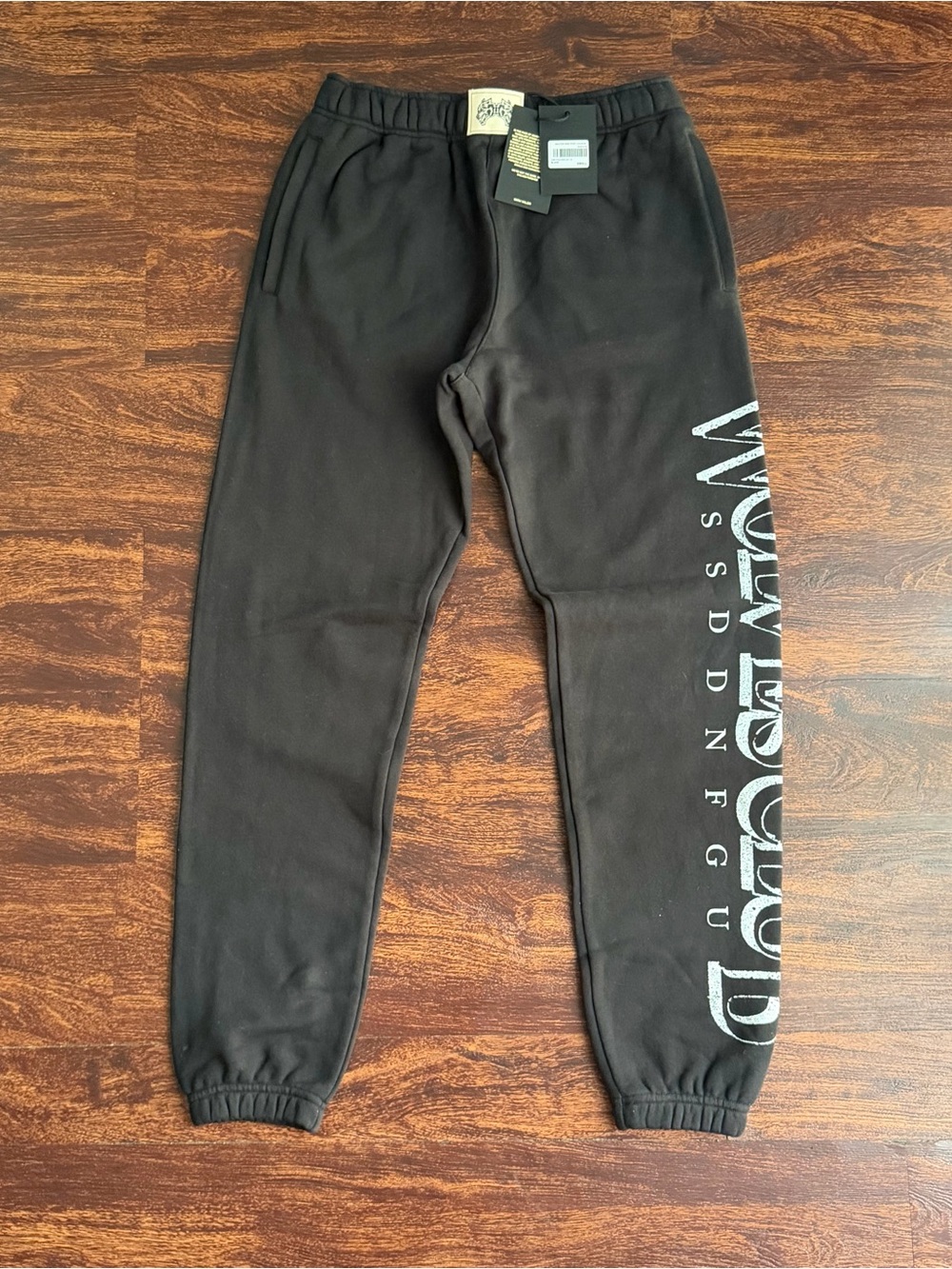 DARC SPORT SHE Saloon Wolves Club Post Lounge Sweats Black Size S NWT 452/1000